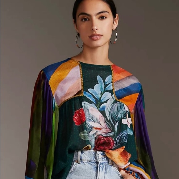 Bl-nk Miranda Peasant Blouse - Picture 9 of 10